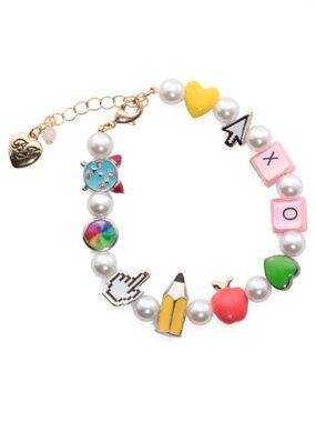 Betsey Johnson Back To School Charm Bracelet New